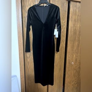 Size 1 Good American Plunge Velvet MIDI NWT (size small)